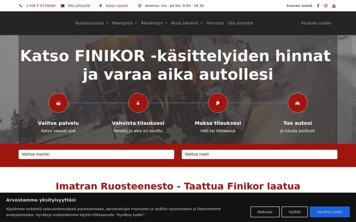 Screenshot of imatranruosteenesto.fi