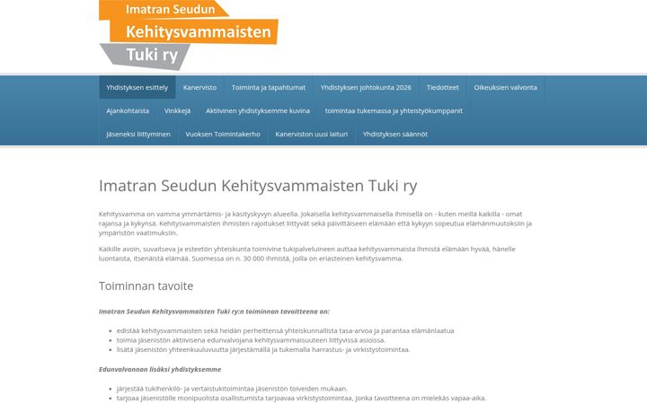 Screenshot of imatranseudunkvt.fi