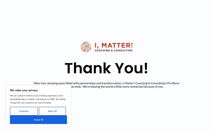 Screenshot of imattergiveaways.com