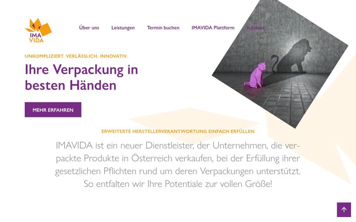 Screenshot of imavida.at