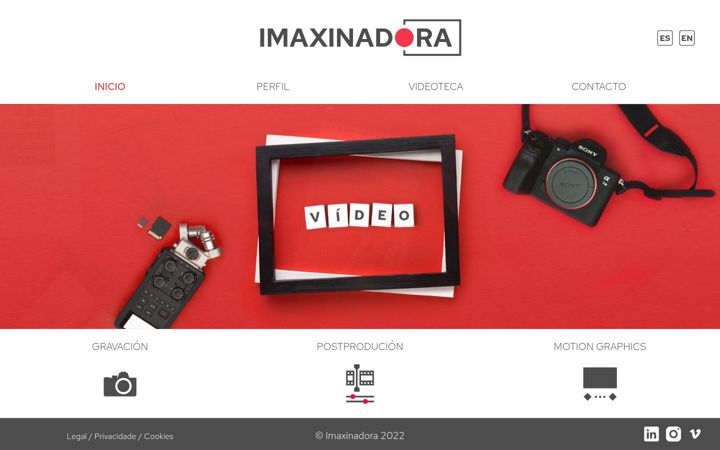 Screenshot of imaxinadora.com
