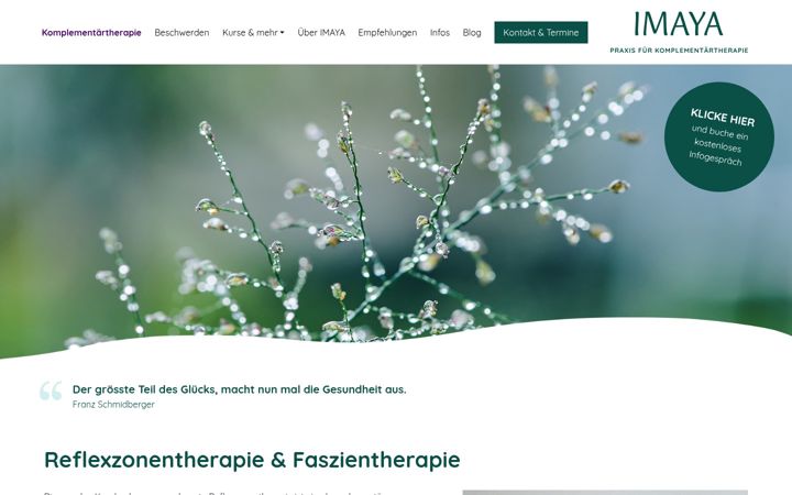 Screenshot of imaya.ch