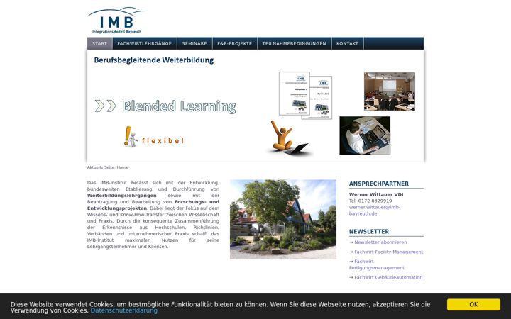 Screenshot of imb-bayreuth.de