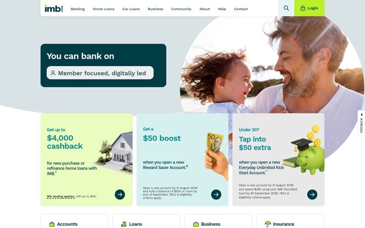 Captura de ecrã de imb.com.au