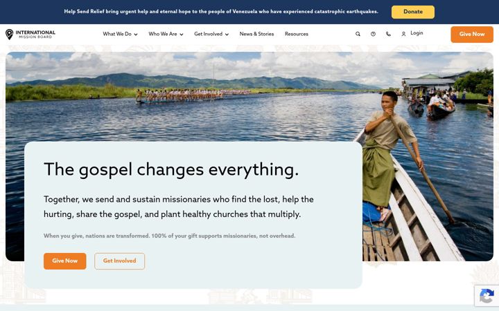 Screenshot of imb.org