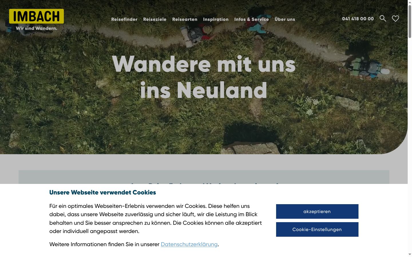 Capture d'écran de la bannière de consentement affichée avant toute interaction