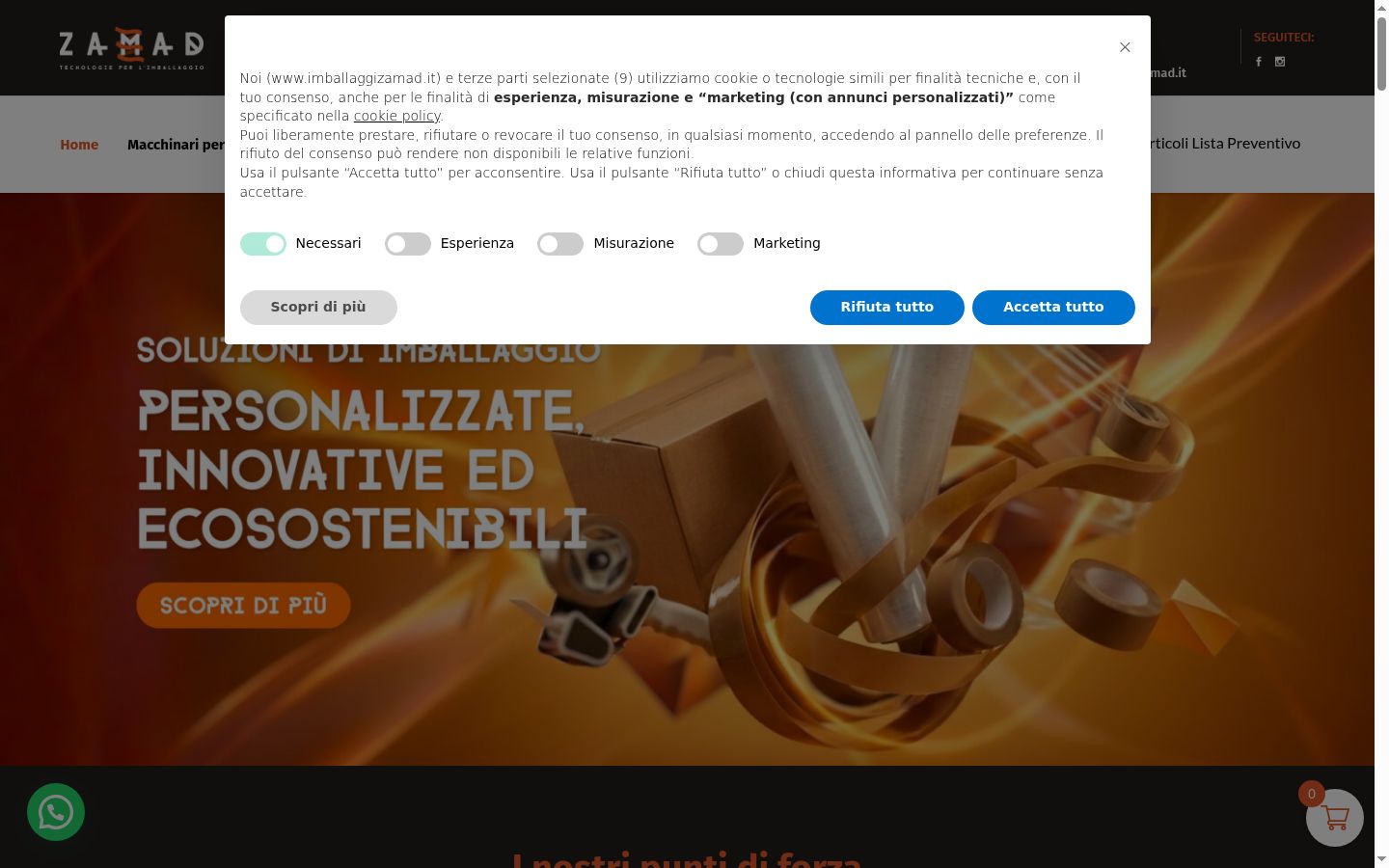 Snímek obrazovky baneru souhlasu zobrazeného před jakoukoli interakcí