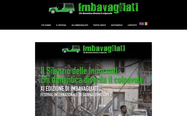 Screenshot of imbavagliati.it