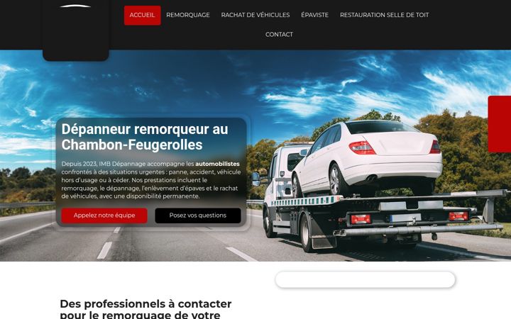 Screenshot of imbdepannage.fr
