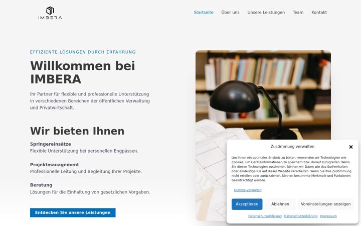 Screenshot of imbera.ch