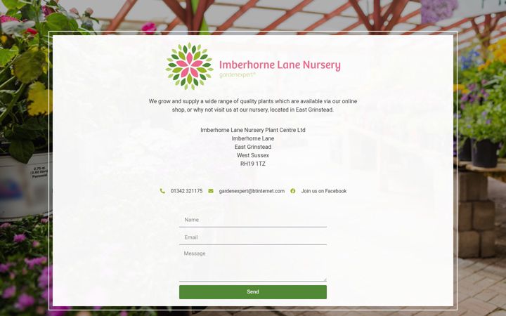 Screenshot of imberhornelane-nursery.co.uk