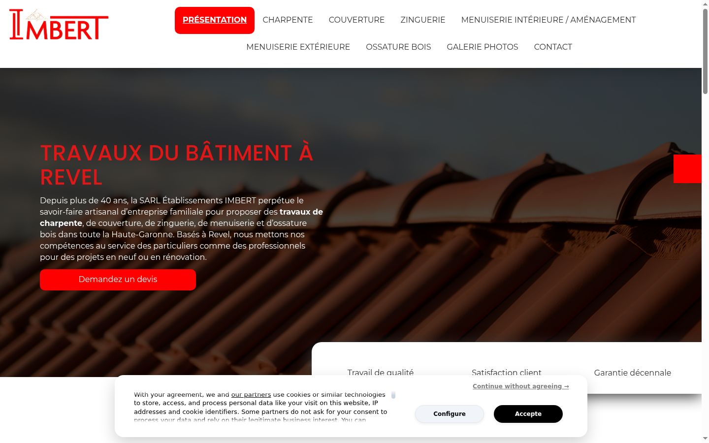 Screenshot tal-banner tal-kunsens muri qabel kwalunkwe interazzjoni