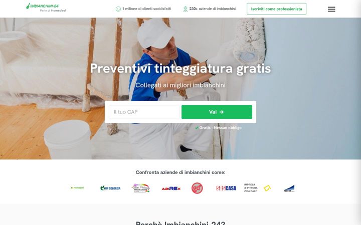 Screenshot of imbianchini-24.ch