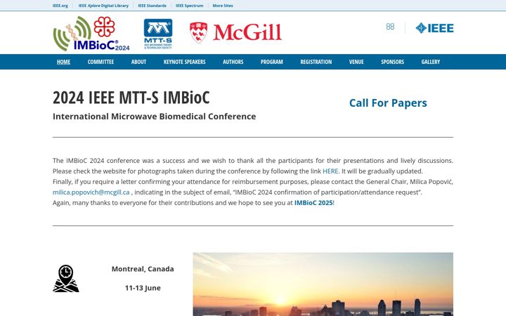 Screenshot of imbioc-ieee.org