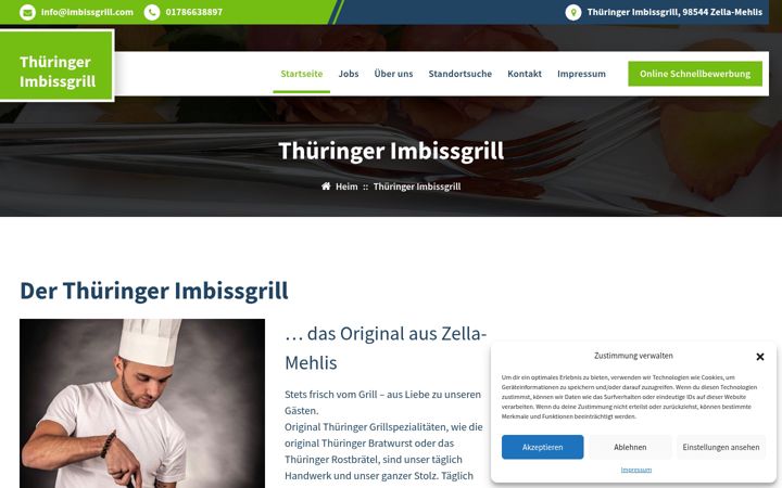Screenshot of imbissgrill.com