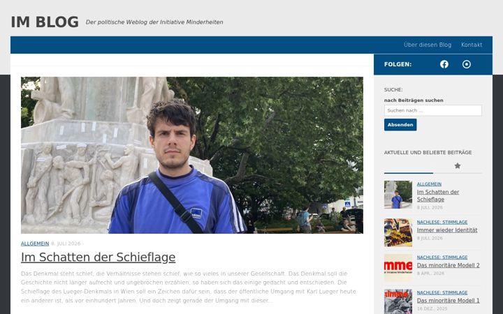 Screenshot of imblog.at