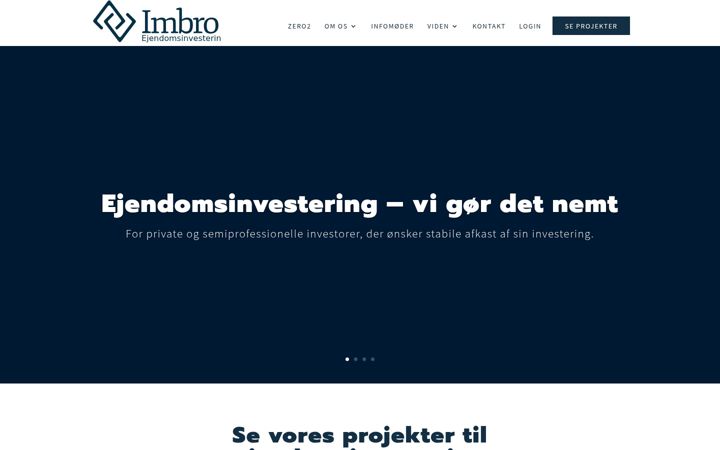 Screenshot of imbro.dk
