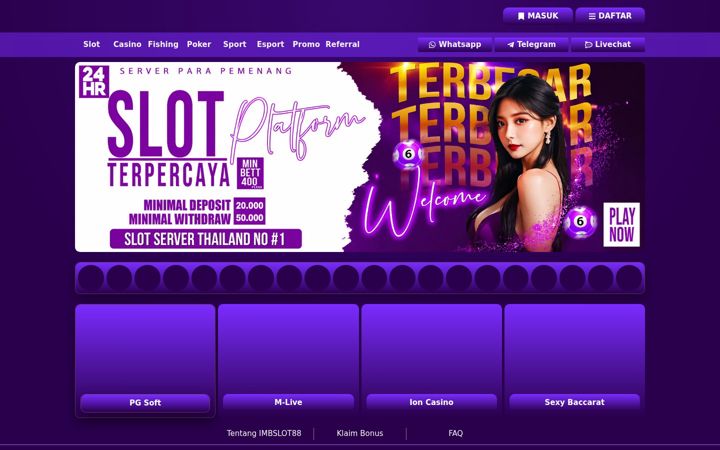 Screenshot of imbslot88.org