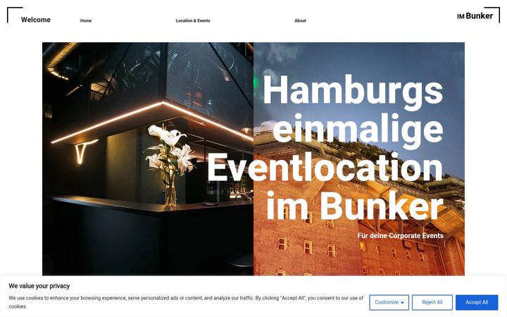 Screenshot of imbunker.com