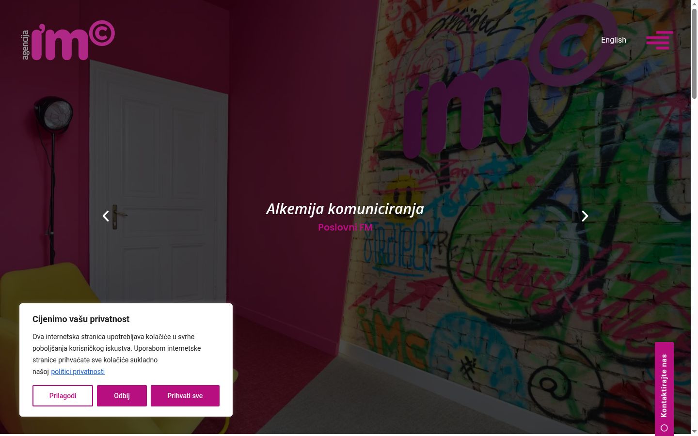 Screenshot tal-banner tal-kunsens muri qabel kwalunkwe interazzjoni