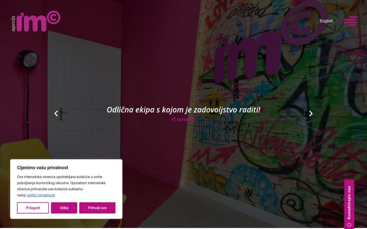 Screenshot di imc-agencija.hr