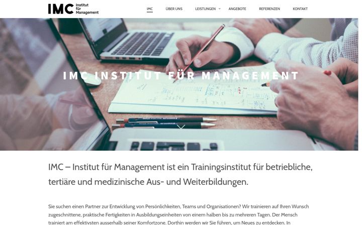 Screenshot of imc-institut.ch