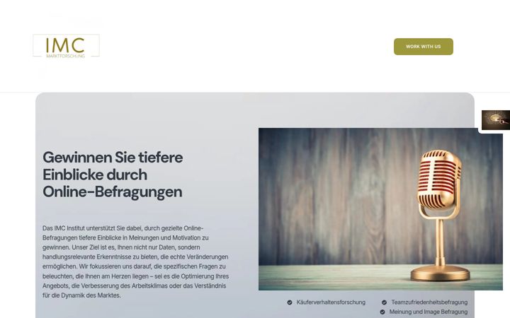 Screenshot of imc-marktforschung.de