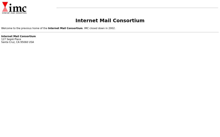 Screenshot of imc.org