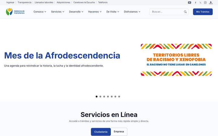 Screenshot of imcanelones.gub.uy