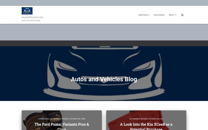 Screenshot of imcarenthusiast.com