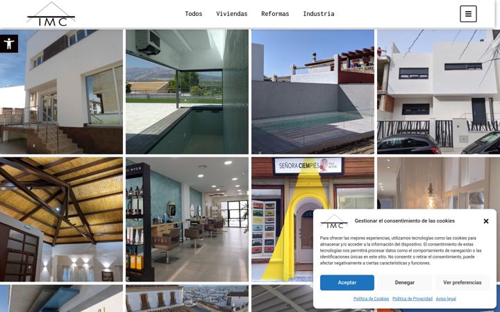 Snímek obrazovky imcarquitectura.com