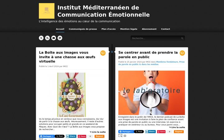 Screenshot of imce.fr