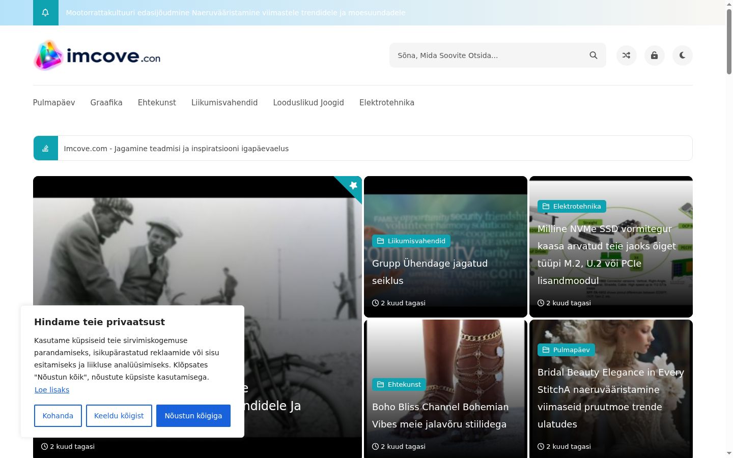 Snímek obrazovky baneru souhlasu zobrazeného před jakoukoli interakcí