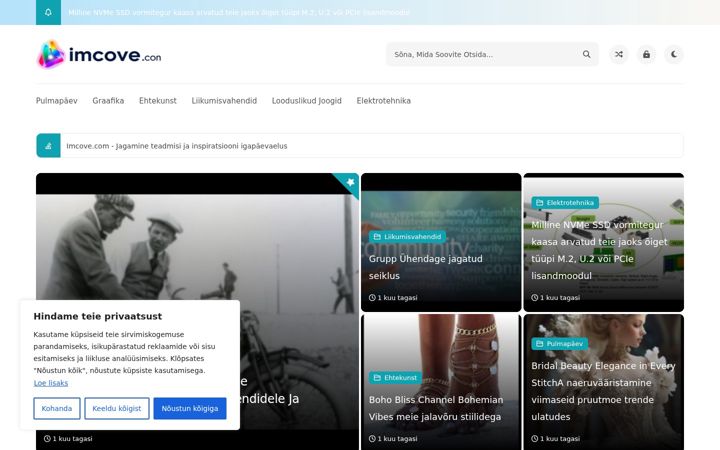 Snímek obrazovky imcove.com