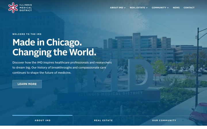 Screenshot of imdchicago.org
