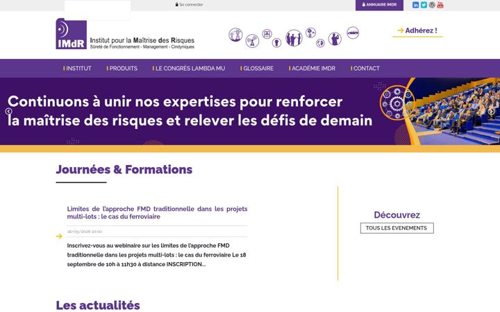 Screenshot of imdr.eu