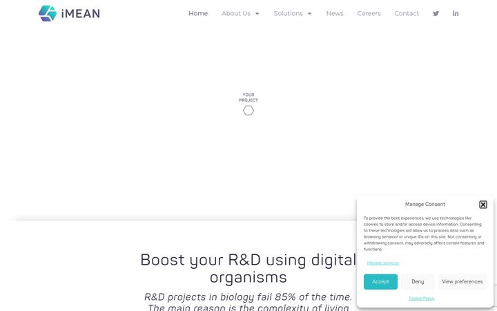 Screenshot di imean-biotech.com