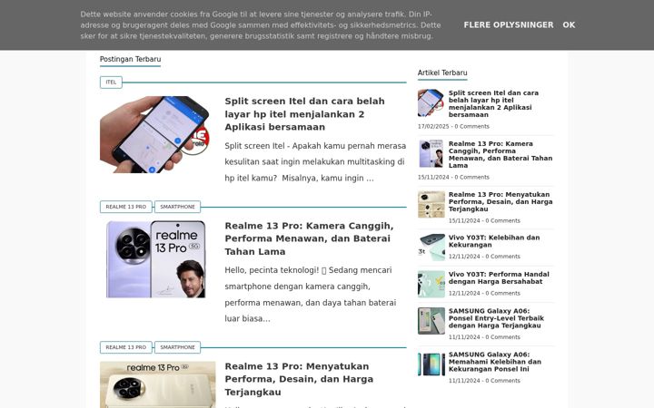Screenshot di imeandroid.com