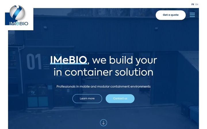 Screenshot of imebio.com