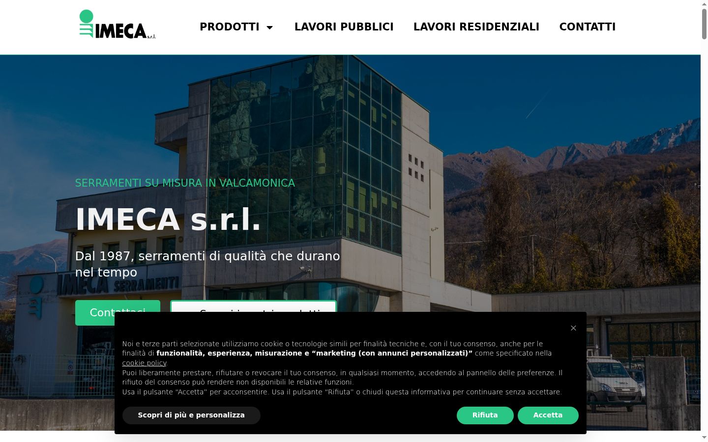 Screenshot tal-banner tal-kunsens muri qabel kwalunkwe interazzjoni