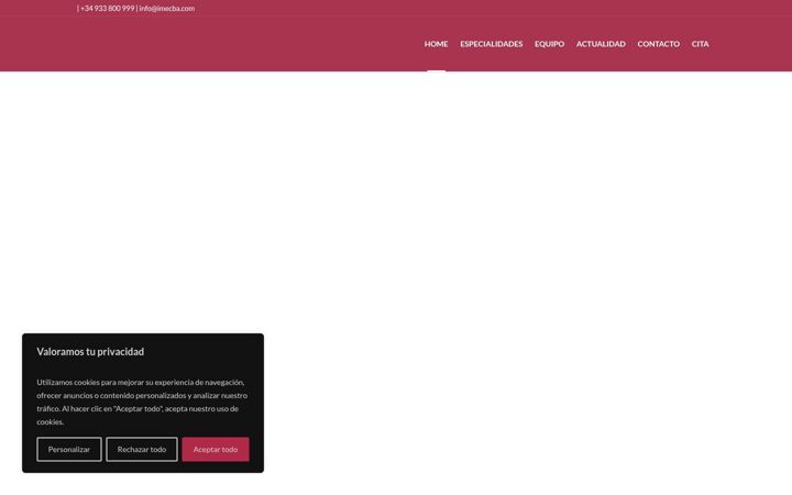 Screenshot di imecba.com