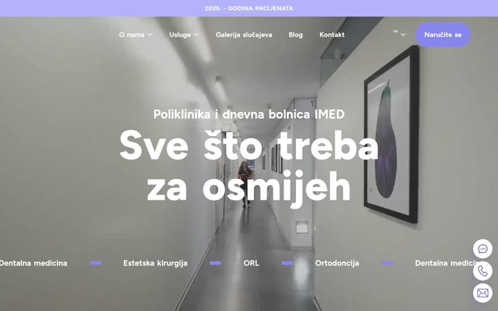 Screenshot di imed.hr