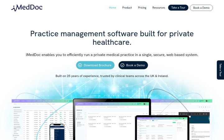 Screenshot of imeddoc.com