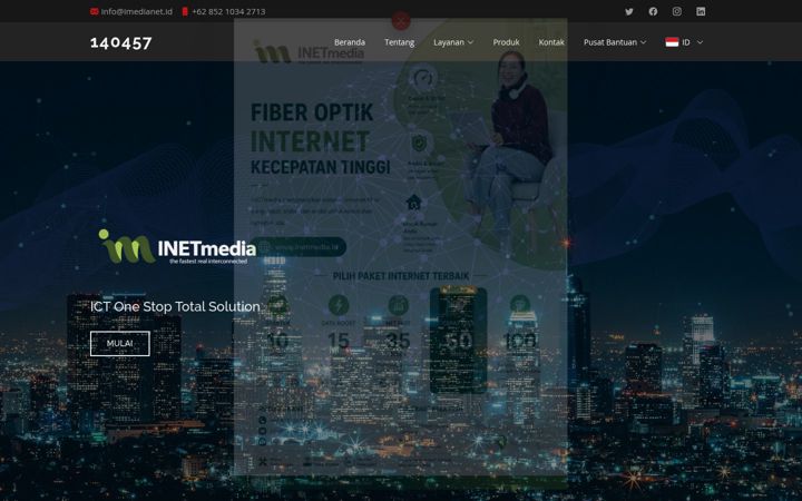 Screenshot of imedianet.id