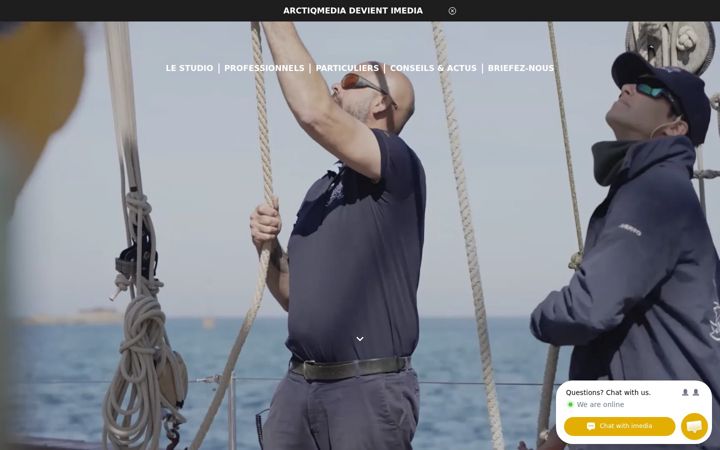 Screenshot of imediastudio.fr
