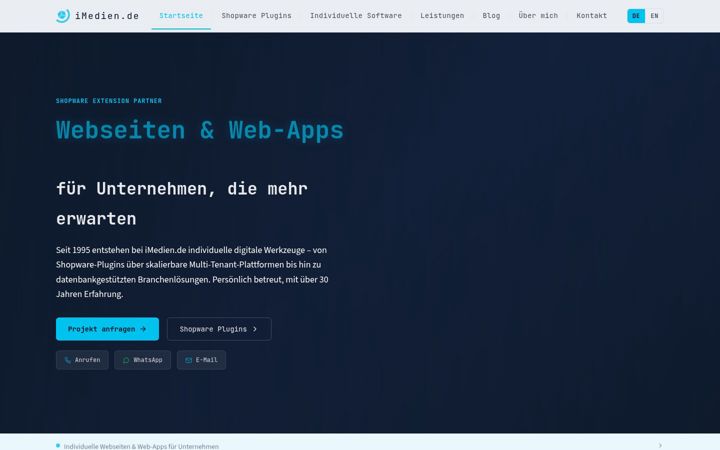 Screenshot of imedien.de