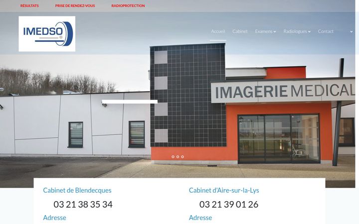 Screenshot of imedso.fr
