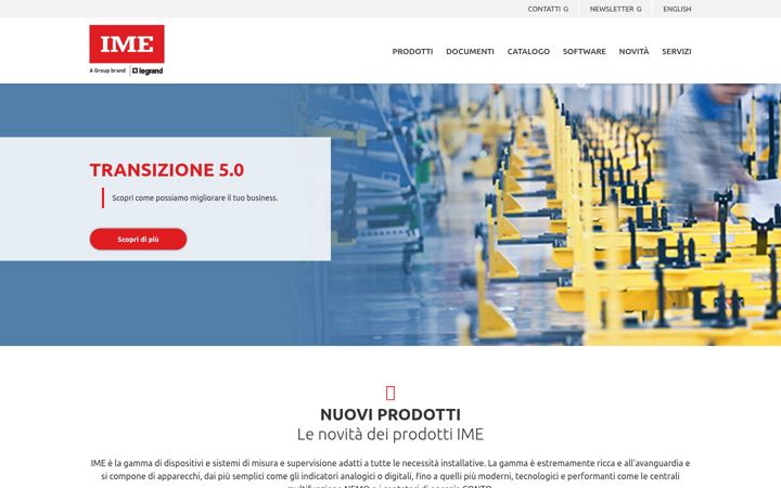 Screenshot of imeitaly.com