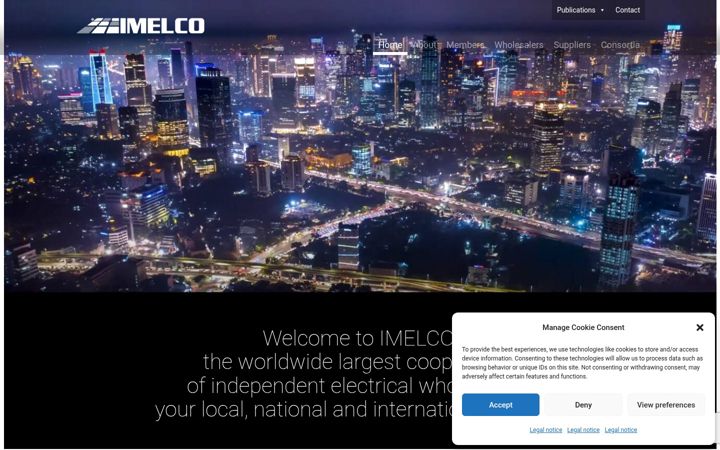 Screenshot of imelco.com