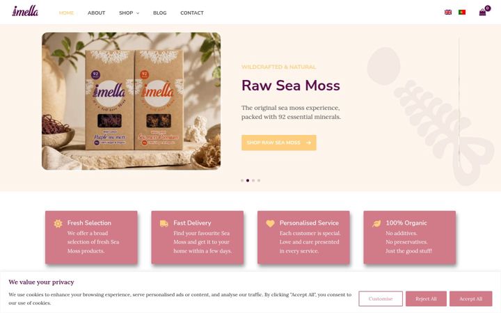 Screenshot of imella-store.com